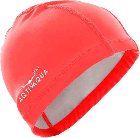 Spandex Swim Cap with Protective Layer, Comfortable Swimming Cap for Women, Men, Adults, and Kids