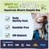 Pawstruck Bizarre Bargain Bag - Assorted Natural Dog Chew Treats - 1 lb - Animal Ears, Jerky, Bones, Hooves, Beef Straps