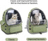 Cat Backpack Carrier - Breathable Bubble Pet Carrier for Small Dogs & Kitties up to 15lbs, Transparent & Foldable