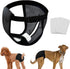 Adjustable Black Reusable Dog Diapers for Female Dogs (Size S)