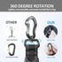 IOKHEIRA Multifunctional Leash with Car Seatbelt for Large, Medium Dogs, Adjustable 4-6 FT Strong Bungee Leash
