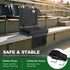 AIYAFEIO BackpacksWide Stadium Seats for Bleachers with Back Support, Bleacher Chairs with BackPortable Bleacher Seats