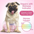 XXS-40 Count Disposable Female Dog Diapers, Puppy Diapers with Adjustable Elastic Waistline for Female Dog or Cat