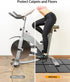 Foldable Exercise Equipment Mat, Waterproof Non-Slip Treadmill Mat for Home Gym, Bike, Rowing Machine, Elliptical