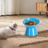Detachable Elevated Cat Bowls, 15° Tilted Raised Anti-Vomiting Dishes, Adjustable for Adult Kittens