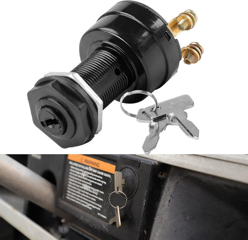 Roykaw Golf Cart Ignition Switch and Key for Club Car DS 1996-Up Models, Replaces OEM # 101826301