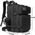 QT&QY Military Tactical Backpack for Men, 25L/35L/45L Molle Daypack, Bug Out Bag with Bottle Holder