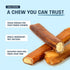 6 10 Count- Big Lu - Jumbo Bully Sticks, Thick, Long-Lasting, Grass-Fed Beef Chews for Medium & Large Dogs, Natural