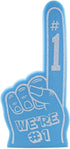 Giant Foam Finger 18 Inch, We're Number 1 Foam Hand for Cheerleading, Sports Events, Vibrant Colors