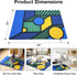 24x32, UTEE Cat Rug for Indoor Cats, Non-Slip Pet Mat Belgian Loop Pile Cat Play & Feeding Mat, Scratch-Resistant
