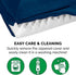 Furhaven Orthopedic Dog Bed for Large/Medium Dogs, Removable Bolsters & Washable Cover, Plush Velvet L Shaped Chaise,
