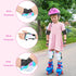 Knee Pads for Kids Elbow Pads Wrist Guards, Kids Girls Knee Pads and Elbow Pads Set, 7 in 1 Kids Skating Protective Gear for Skateboard Roller Skating Scooter Cycling, 3-8 Years