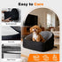 30 lbs, 2 Dog Car Seat for Small Medium Dogs, Dog Booster Seat Travel Bed for Small Dogs up to for Front/Back Seats
