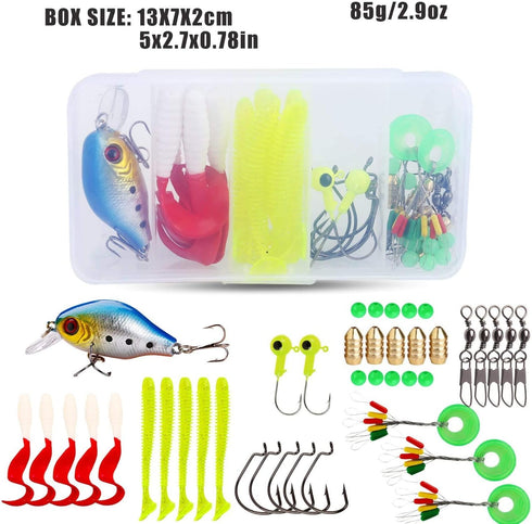Spinning Fishing Rod, 5-Piece Portable Fishing Pole and Reel Combo for Boys, Girls, and Adults