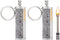 SURVIVE Permanent Match Metal, 2 Pack, Reusable Survival Fire Starter Lighter, Emergency Waterproof Keychain Kit.