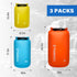 TOMSHOO Dry Bag 3-Pack/5-Pack, Lightweight Waterproof Roll Top Sack Set for Hiking, Fishing, Camping, Boating