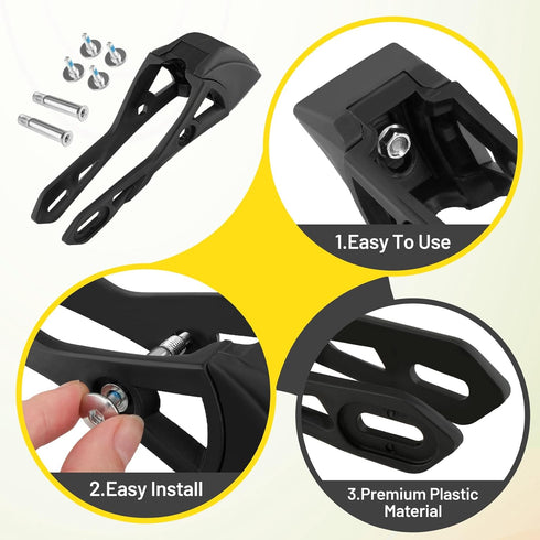 Universal Inline Roller Skating Safety Brake Pad, Non-Slip Block Pad for Roller Skate Brakes, Black