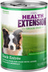Health Extension Wet Dog Food, Duck Entree, 12.5 Oz / 374 g - Gluten & Grain-Free Natural Food (Pack of 12)