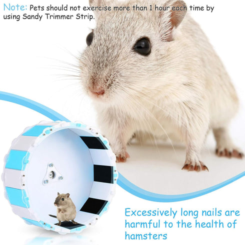 16.4 ft Sandy Trimmer Strip with Foldable Scissor for Small Pet Glider Exercise Wheel