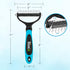 BOSHEL Dematting Comb for Dogs - Undercoat Rake Brush for Pets, Dematting Tool for Cats and Dogs