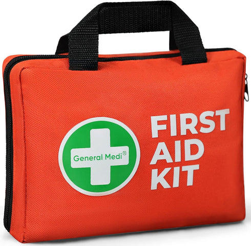 General Medi First Aid Kit, 250 Piece Small First Aid Kit -