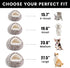 NOYAL Dog Bed Round Hooded Plush Cat Cave, Anti-Anxiety Fluffy Bed for Small Medium Dogs and Cats