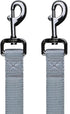 Large Dog Short Leash: Nylon Belting with Soft Padded Handle Lead (18 Inches, Ultimate Grey)