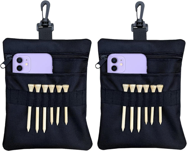 Zipper Golf Ball Bag, Golf Tee Pouch Bag, Golf Accessory Pouch, Golf Accessories for Men