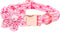 Lionheart Glory Valentine's Day Dog Collar with Flower, Pink Dog Collar with Bowtie for Small Dogs