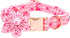 Lionheart Glory Valentine's Day Dog Collar with Flower, Pink Dog Collar with Bowtie for Small Dogs
