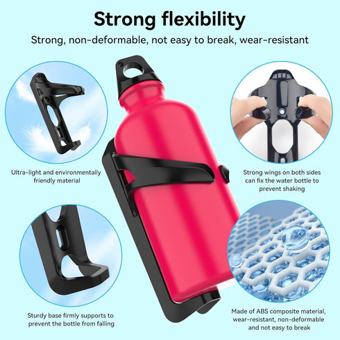 for Airtag Bike Water Bottle Holder, Waterproof for AirTag Mount Hidden GPS Tracker Anti-Theft, Bicycle Bottle Cages