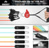 WHATAFIT Exercise Bands Resistance Bands for Working Out, Work Out Bands with Handles for Men and Women Fitness