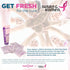 Set 3.4oz .07oz (15 pack) FRESH BREASTS - Anti Chafing Deodorant Lotion to Powder for Women, + On-The-Go Travel Size
