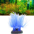 TEHAUX Artificial Fish Tank Decoration - Silicone Soft Coral Fake Sea Anemone Ornament (Blue)