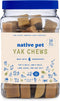 Native Pet Yak Chews - Long Lasting Dog Treats, Flavored Chews for Aggressive Chewers (15 Small Chews)
