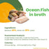 HQS Natural Ocean Fish Canned Wet Food by almo nature, Grain Free, Additive Free, Flaked for Adult Cats