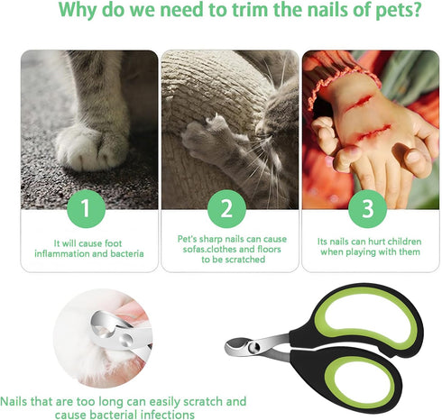 Trimmers Cats & Dogs Pets Nail Clippers & Rabbit Nail Clippers cat Nail Clippers for Indoor Cats cat Claw Clippers