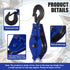 Teyva Daily 1100LB/0.5 Crab Pot Pulley Block Ton Heavy Duty Side Opening Crab Trap Pulley for Lobster Trap, Fishing