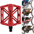 Lightweight Aluminium CNC Bike Platform Pedals for Road Cycling, MTB, BMX - 2pcs