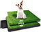 Daslakdc Dog Urinal containing 2 Replaceable lawns, Dog Potty Grass .Portable pet bedpans