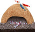 SunGrow Coconut Aquarium Shrimp Cave, Small Fish Tank Decorations, Comfortable Shelter for Crustaceans