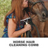iplusmile Dematting Brush Rake - Gentle Grooming Brush with Wood Handle for Horses, Dogs, and Shedding Grooming