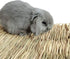 15 Pack Chinchilla Hamiledyi Woven Bed Mat for Rabbits - Grass Mat & Bunny Bedding Nest - Natural Chew Toy Bed