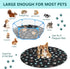4 Pack Waterproof Pet Pads for Dogs, Washable Reusable Training Pads, Absorbent Round Whelping Pads, 32 Inch, Dark Gray