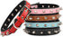 Spiked Studded Padded Leather Pet Collars for Small, Medium, Large Dogs (Black Spiked, 10.5"-13" Neck)