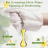 32 PCS Unscented Extra Thick Pet Bathing Wipes for Dogs & Cats - Cleaning & Deodorizing Grooming Gloves