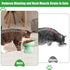 3PCS Elevated Cat Bowls, 15° Tilted Raised Anti-Vomiting Food and Water Bowl Set, Shallow Whisker Friendly Cat Dish