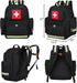 Gatycallaty First Aid Backpack — Medical EMT First Responder Bag for Hiking, Trauma, and Camping (Black, Large)