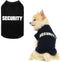 BINGPET Security Dog Shirts,Soft Cotton Puppy Tshirt,Breathable Lightweight Dog Costumes Tank Top