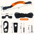 Kayak Carry Handle Rigging Kit with 19.7 FT 5mm Elastic Bungee Cord, Pad Eyes, J Hooks, Screws for Kayaks